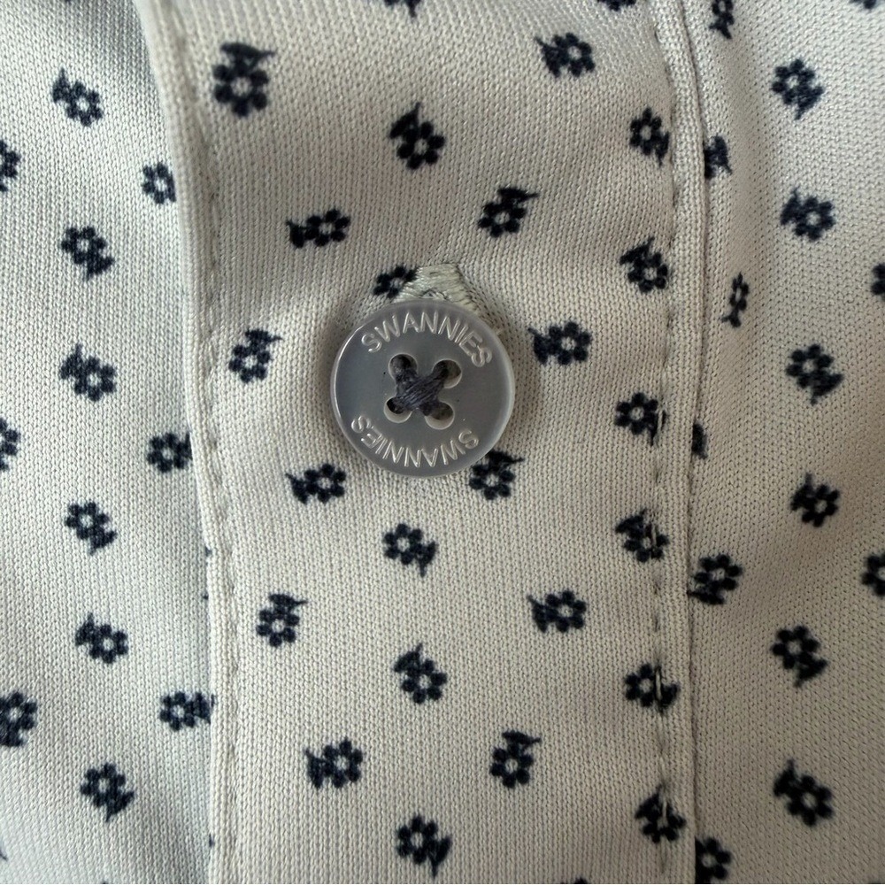 Swannies Performance Golf Polo Shirt Short Sleeve Breathable Floral Print‎ XXL - Picture 10 of 15